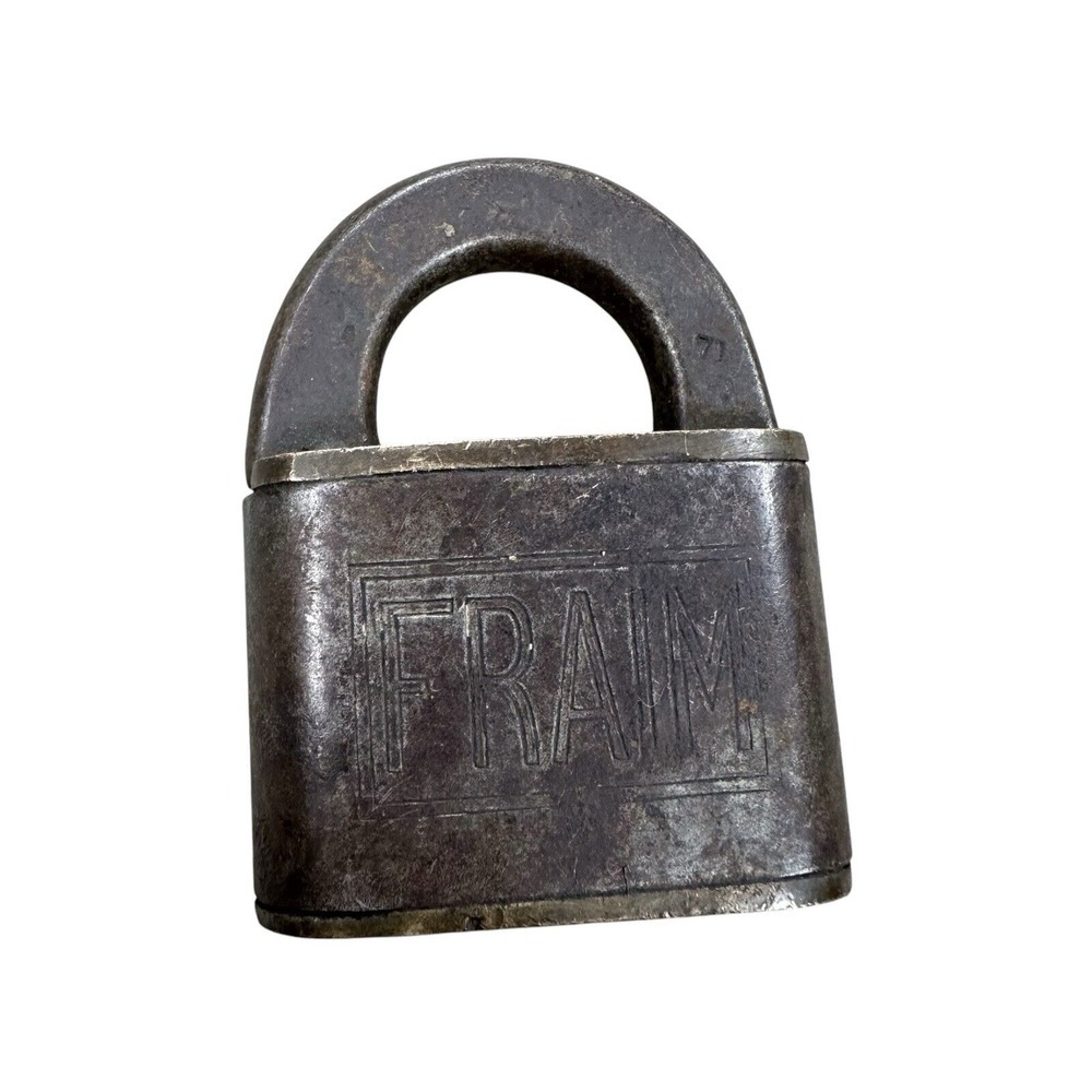 Vintage FRAIM‎ Padlock Lock - No Key